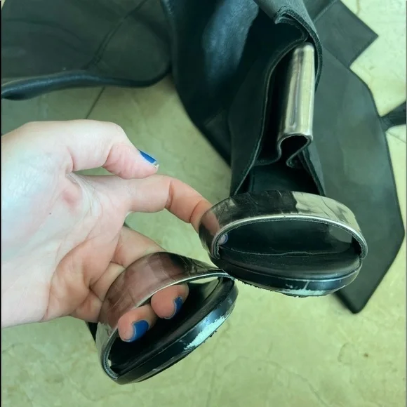 3.1 Phillip Lim Over The Knee Ora Open Toe Boots - Picture 9 of 16